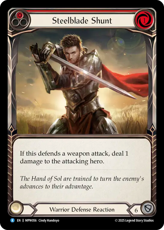 Steelblade Shunt (Red) MPW056 (Mastery Pack Warrior)