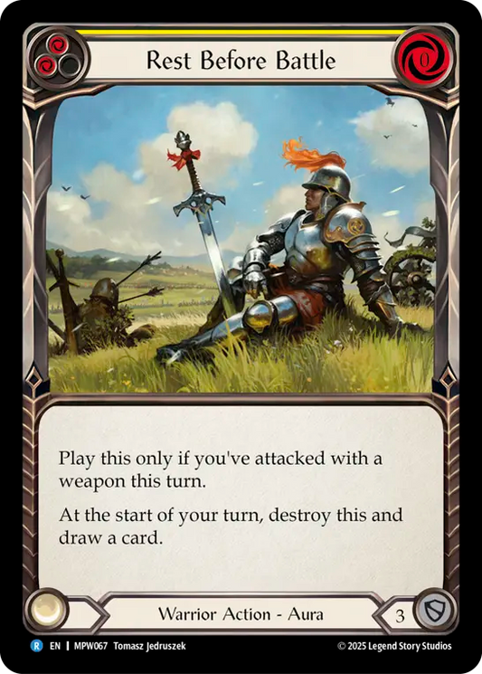 Rest Before Battle (Yellow) MPW067 (Mastery Pack Warrior)
