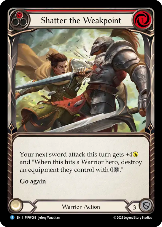 Shatter the Weakpoint (Red) MPW068 (Mastery Pack Warrior)