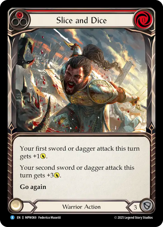 Slice and Dice (Red) MPW069 (Mastery Pack Warrior)