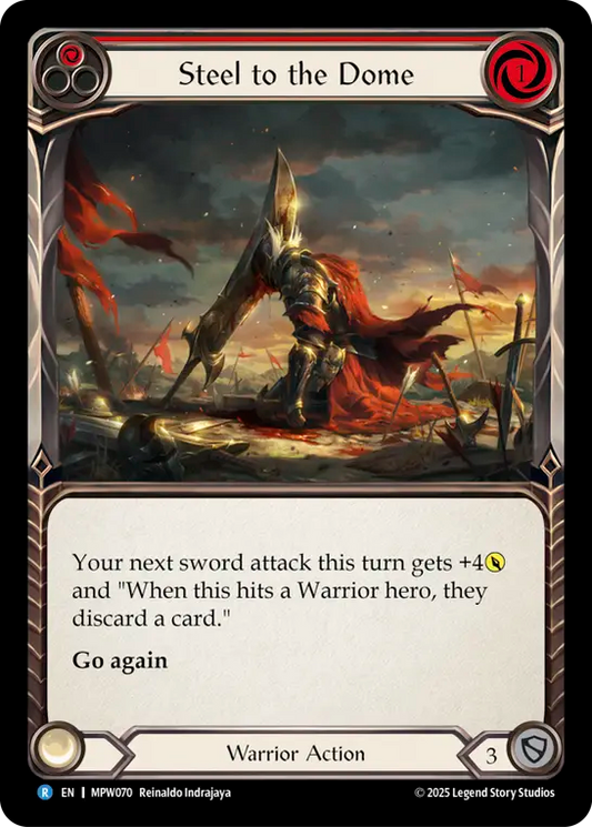 Steel to the Dome (Red) MPW070 (Mastery Pack Warrior)