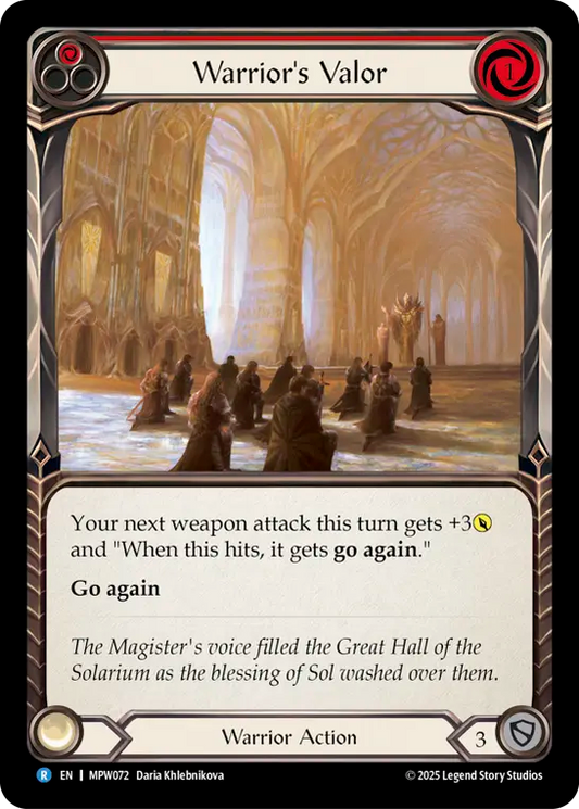Warrior's Valor (Red) MPW072 (Mastery Pack Warrior)