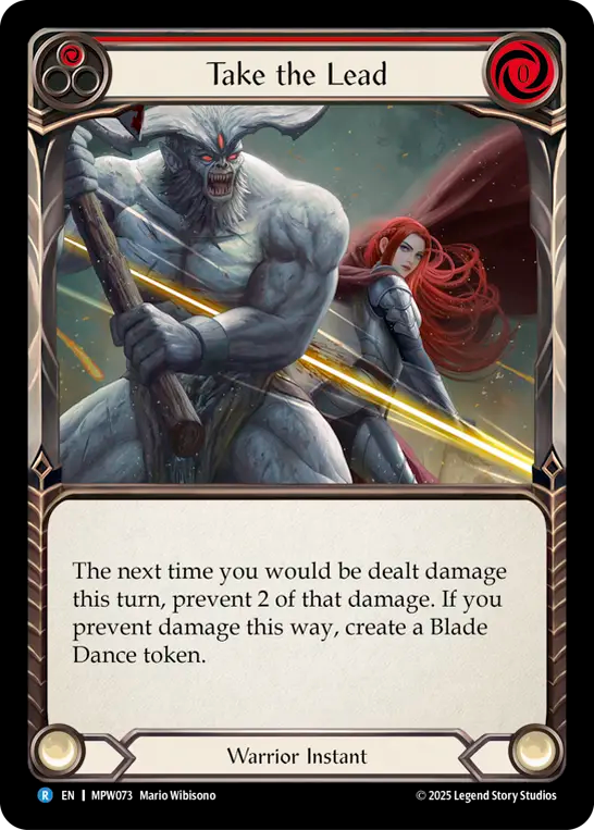 Take the Lead (Red) MPW073 (Mastery Pack Warrior)