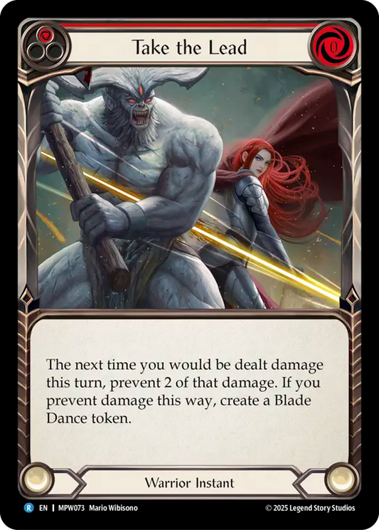 Take the Lead Rainbow Foil (Red) MPW073 (Mastery Pack Warrior)