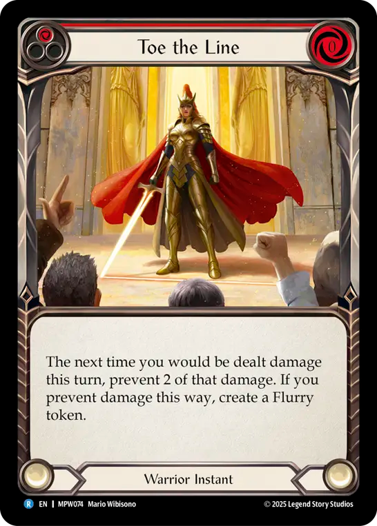Toe the Line (Red) MPW074 (Mastery Pack Warrior)