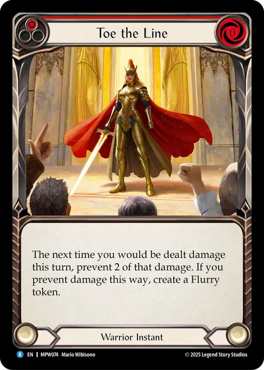 Toe the Line (Red) MPW074 (Mastery Pack Warrior)