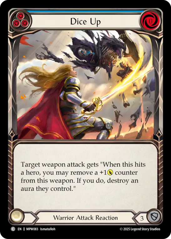 Dice Up (Blue) MPW083 (Mastery Pack Warrior)