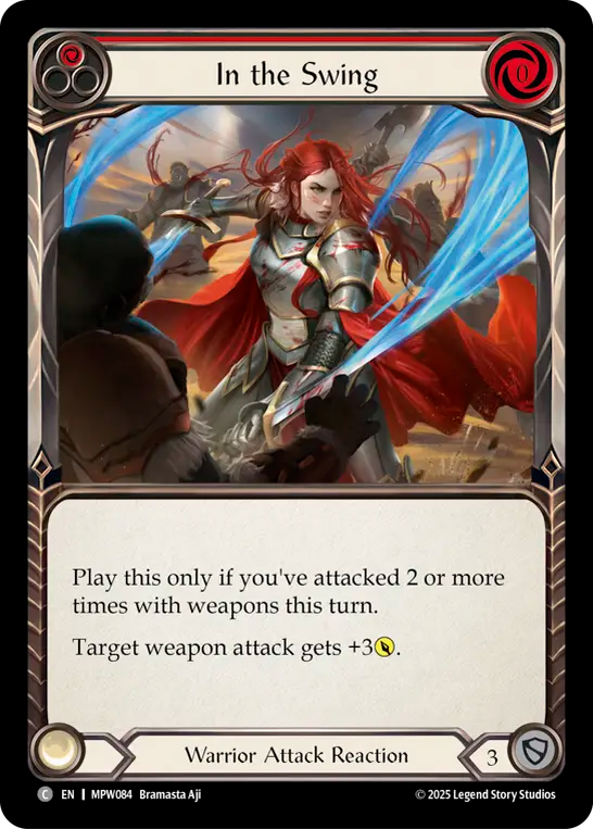 In the Swing (Red) MPW084 (Mastery Pack Warrior)