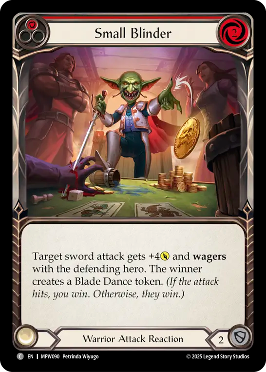Small Blinder (Red) MPW090 (Mastery Pack Warrior)