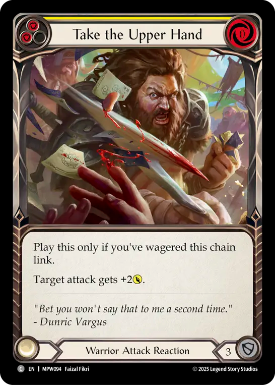Take the Upper Hand (Yellow) MPW094 (Mastery Pack Warrior)