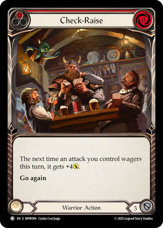 Check-Raise (Red) MPW099 (Mastery Pack Warrior)