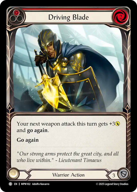 Driving Blade (Red) MPW102 (Mastery Pack Warrior)