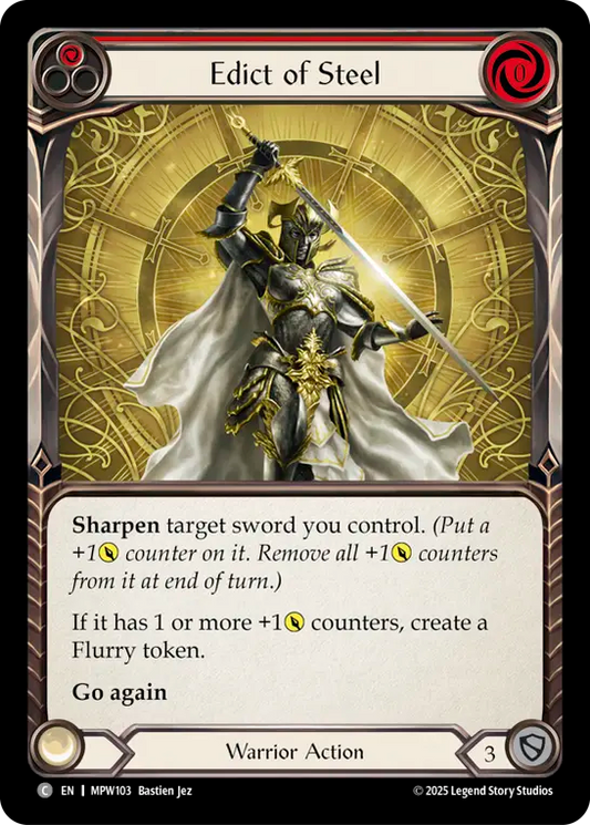 Edict of Steel (Red) MPW103 (Mastery Pack Warrior)