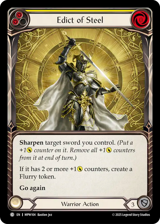 Edict of Steel (Yellow) MPW104 (Mastery Pack Warrior)
