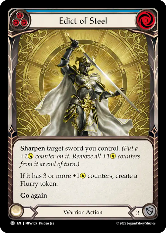 Edict of Steel (Blue) MPW105 (Mastery Pack Warrior)