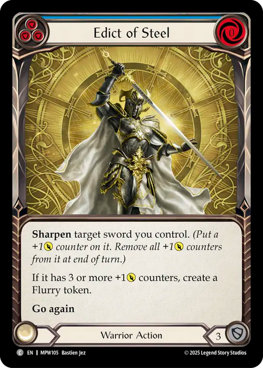 Edict of Steel (Blue) MPW105 (Mastery Pack Warrior)