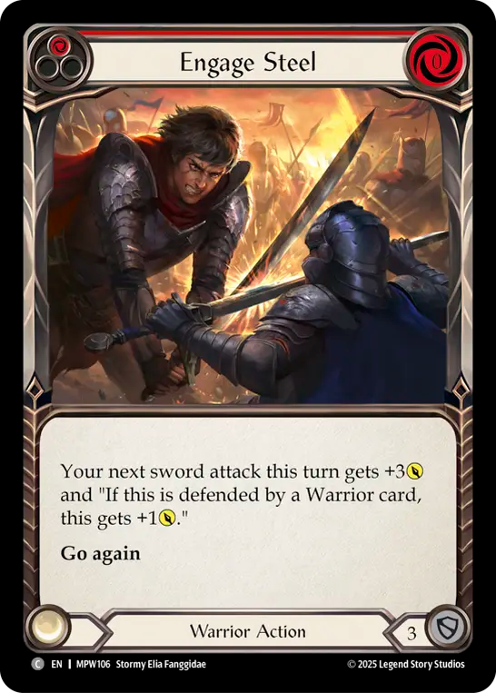 Engage Steel (Red) MPW106 (Mastery Pack Warrior)