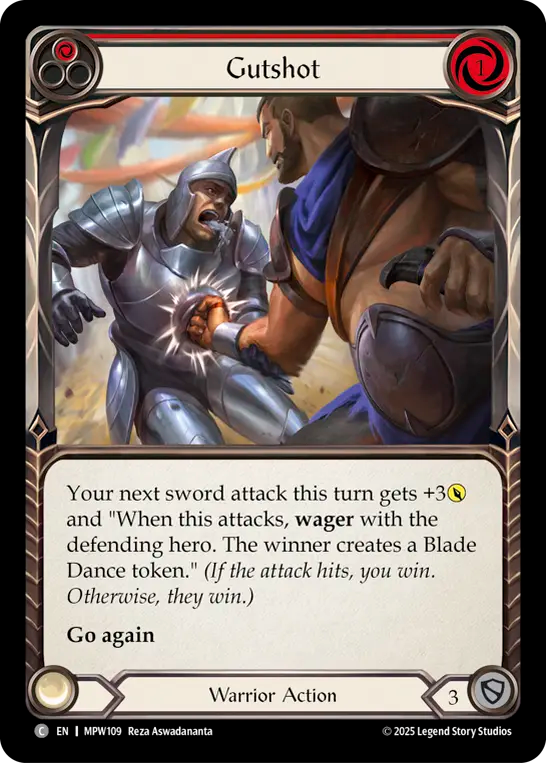 Gutshot (Red) MPW109 (Mastery Pack Warrior)