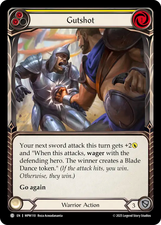Gutshot (Yellow) MPW110 (Mastery Pack Warrior)