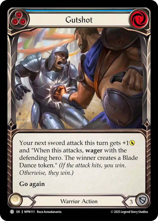 Gutshot (Blue) MPW111 (Mastery Pack Warrior)