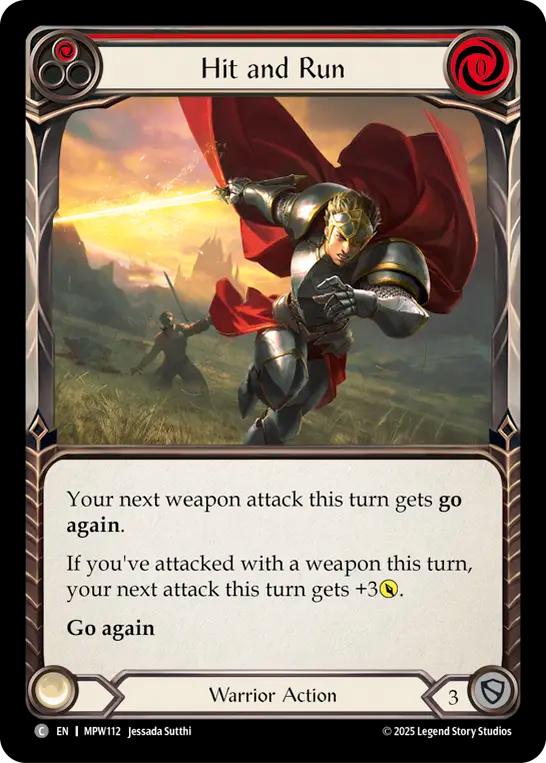 Hit and Run (Red) MPW112 (Mastery Pack Warrior)