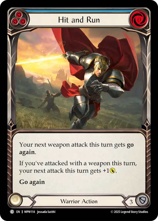 Hit and Run (Blue) MPW114 (Mastery Pack Warrior)