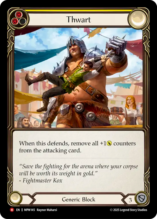 Thwart (Yellow) MPW145 (Mastery Pack Warrior)