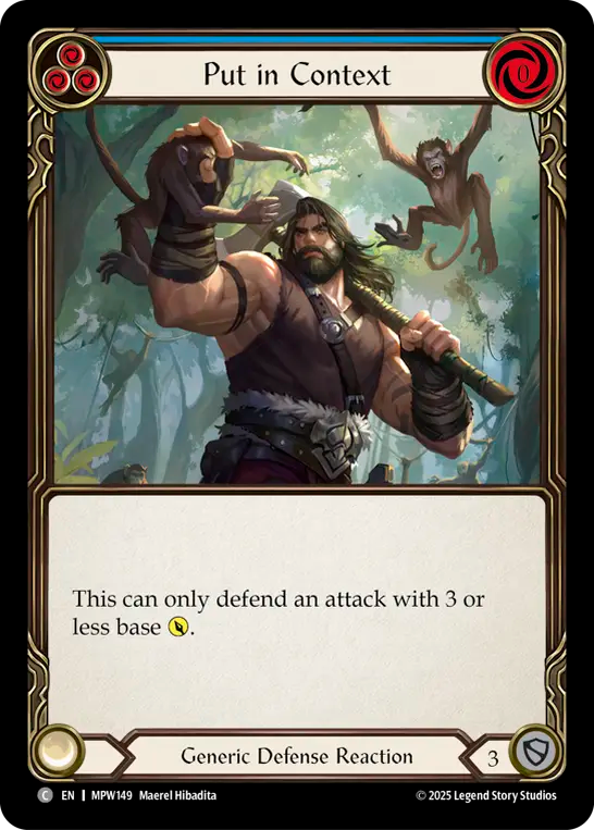 Put in Context (Blue) MPW149 (Mastery Pack Warrior)