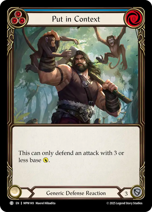 Put in Context (Blue) MPW149 (Mastery Pack Warrior)
