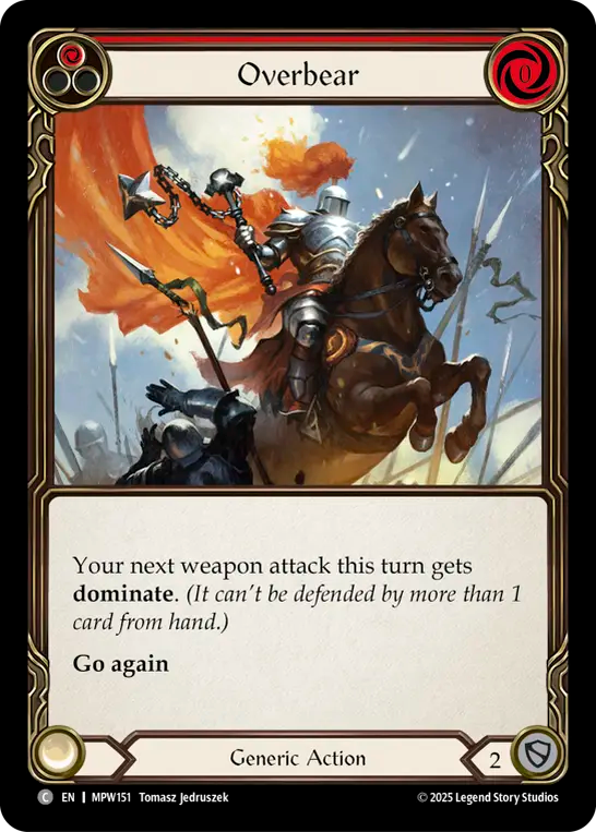 Overbear (Red) MPW151 (Mastery Pack Warrior)
