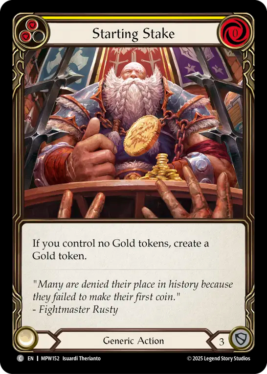 Starting Stake (Yellow) MPW152 (Mastery Pack Warrior)