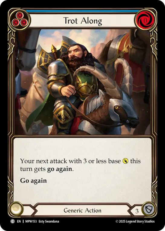 Trot Along (Blue) MPW153 (Mastery Pack Warrior)