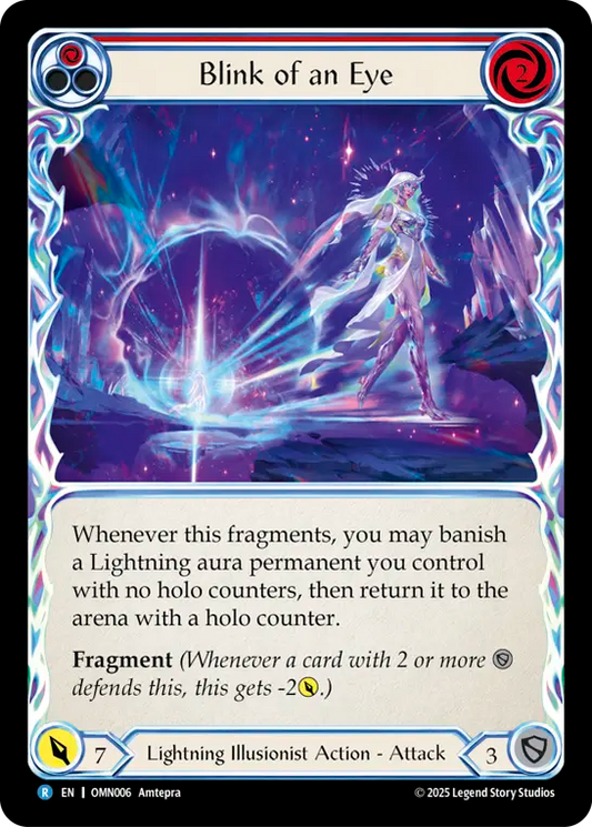 Blink of an Eye Rainbow Foil (Red) OMN006 (Omens of the Third Age)