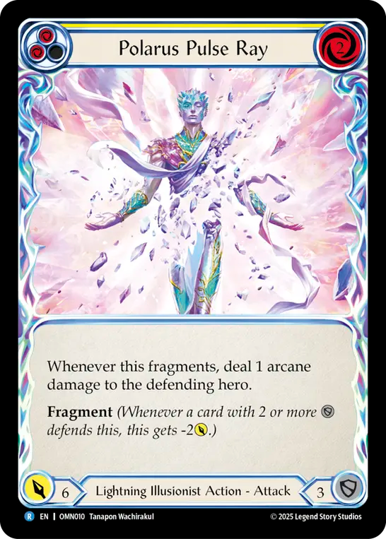 Polarus Pulse Ray Rainbow Foil (Yellow) OMN010 (Omens of the Third Age)