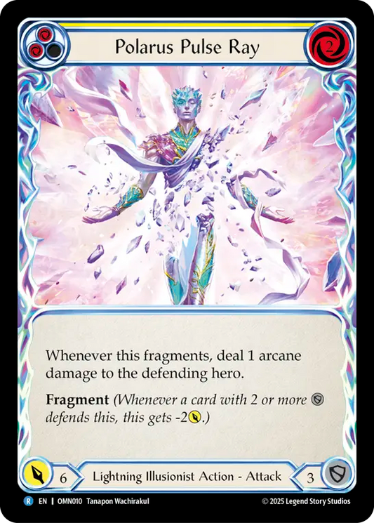 Polarus Pulse Ray Rainbow Foil (Yellow) OMN010 (Omens of the Third Age)