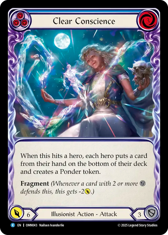 Clear Conscience (Blue) OMN043 (Omens of the Third Age)