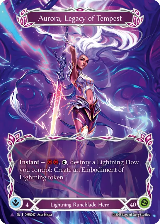 Aurora, Legacy of Tempest Cold Foil OMN047 (Omens of the Third Age)