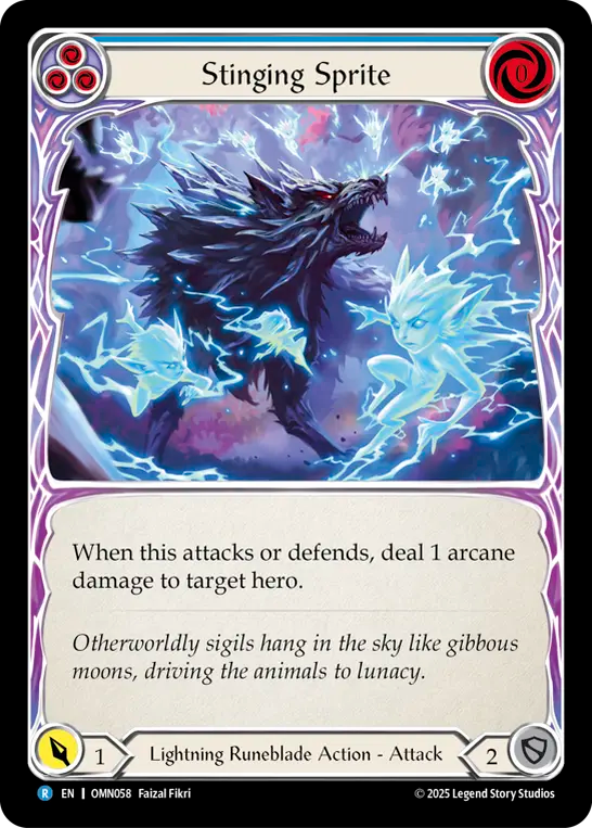 Stinging Sprite (Blue) OMN058 (Omens of the Third Age)