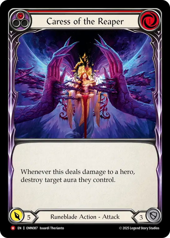 Caress of the Reaper (Red) OMN087 (Omens of the Third Age)