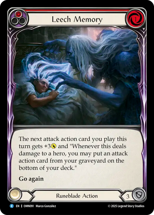Leech Memory Rainbow Foil (Red) OMN091 (Omens of the Third Age)