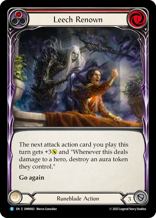 Leech Renown Rainbow Foil (Red) OMN092 (Omens of the Third Age)