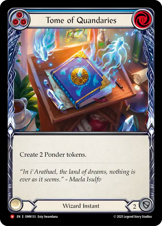 Tome of Quandaries (Blue) OMN133 (Omens of the Third Age)