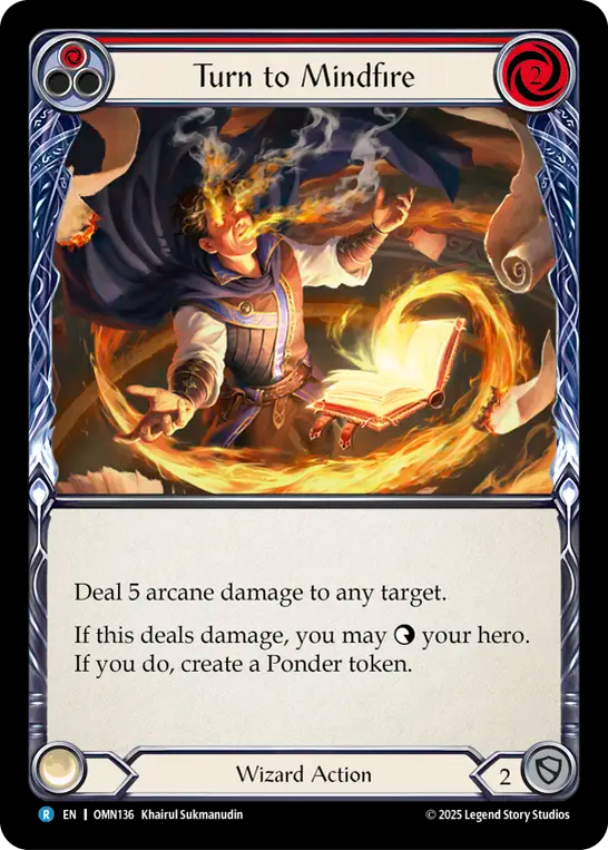 Turn to Mindfire (Red) OMN136 (Omens of the Third Age)