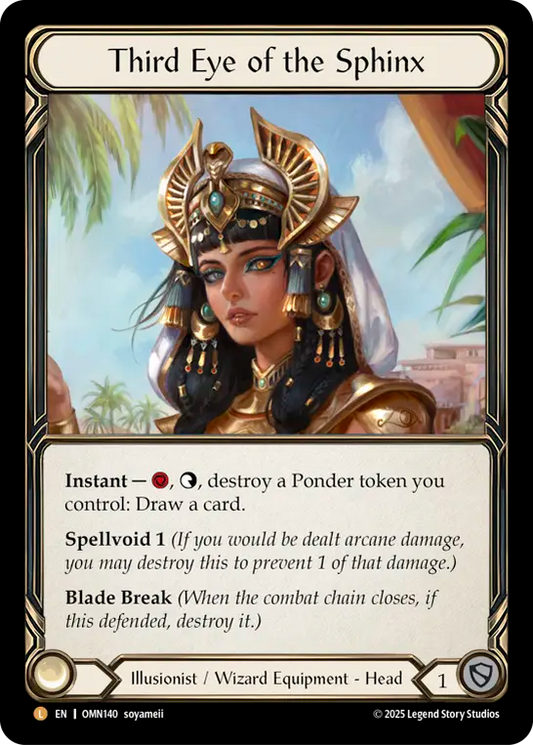 Third Eye of the Sphinx Rainbow Foil OMN140 (Omens of the Third Age)
