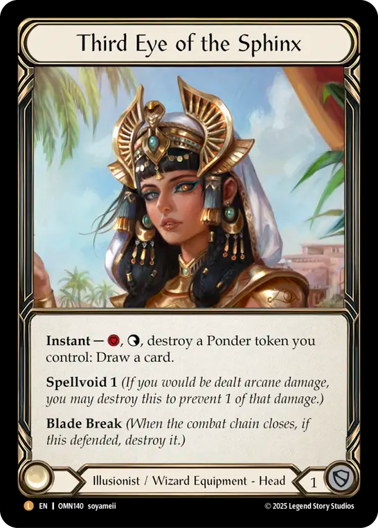 Third Eye of the Sphinx Cold Foil OMN140 (Omens of the Third Age)