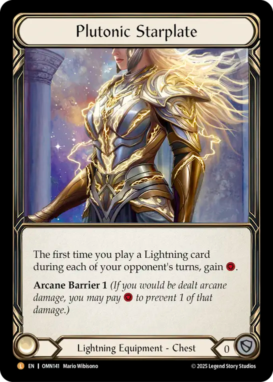 Plutonic Starplate Rainbow Foil OMN141 (Omens of the Third Age)