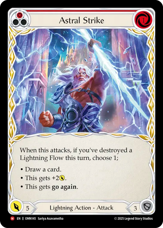 Astral Strike (Red) OMN145 (Omens of the Third Age)