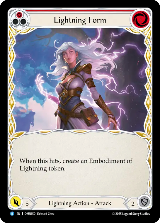 Lightning Form (Red) OMN150 (Omens of the Third Age)