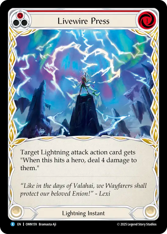 Livewire Press (Red) OMN159 (Omens of the Third Age)