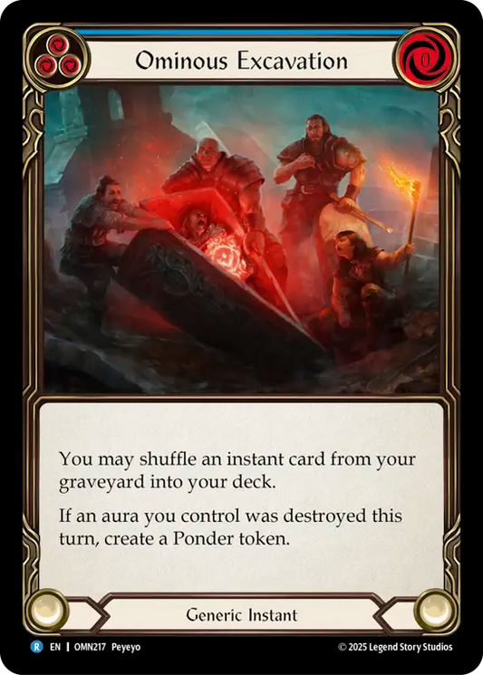 Ominous Excavation (Blue) OMN217 (Omens of the Third Age)